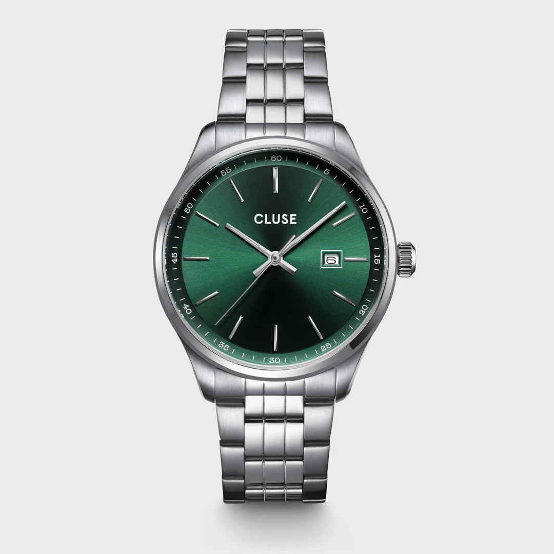 Ανδρικό Ρολόι Cluse - Anthéor Watch Steel Green Silver
