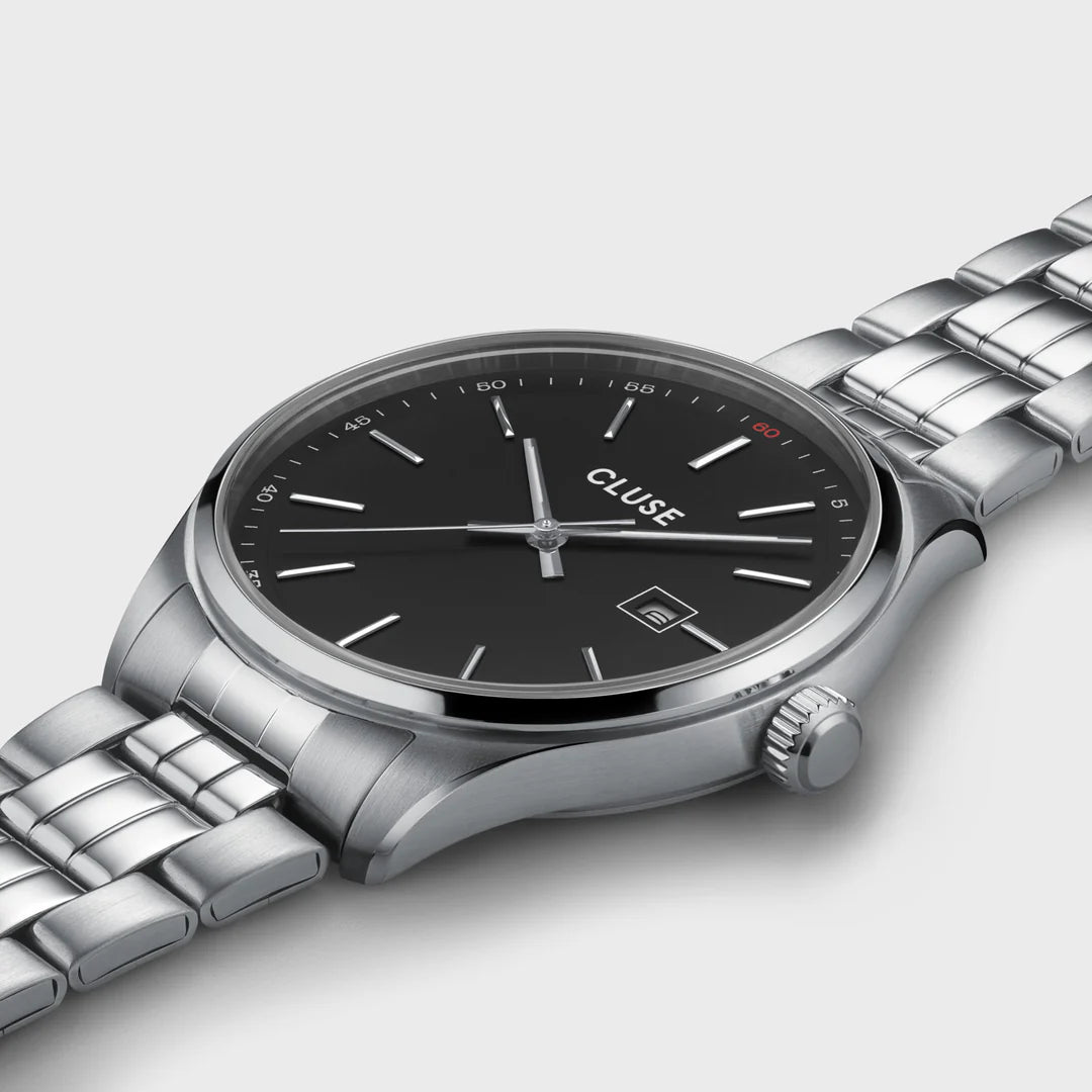 Ανδρικό Ρολόι Cluse - Anthéor Watch Steel Black Silver
