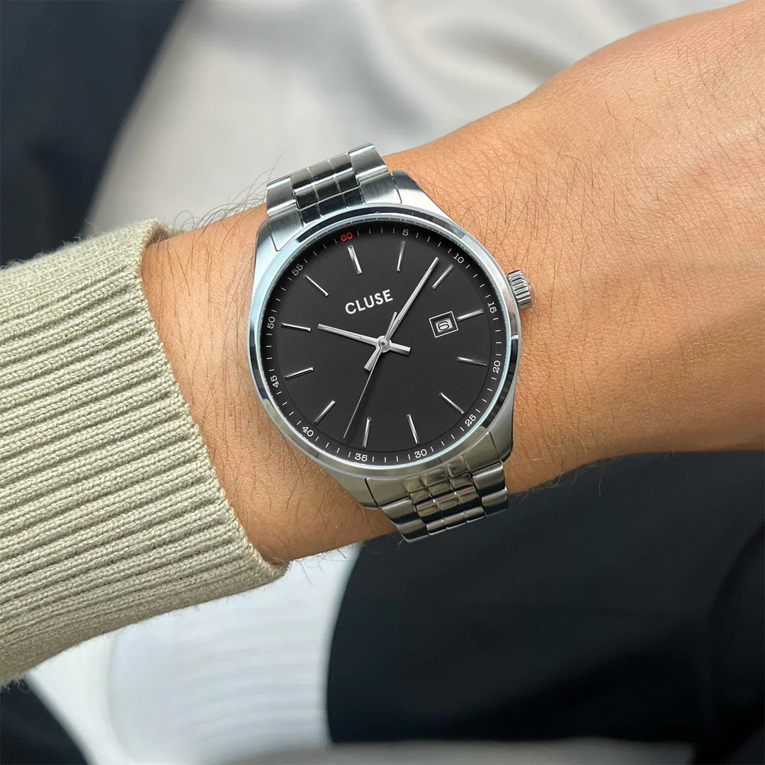 Ανδρικό Ρολόι Cluse - Anthéor Watch Steel Black Silver