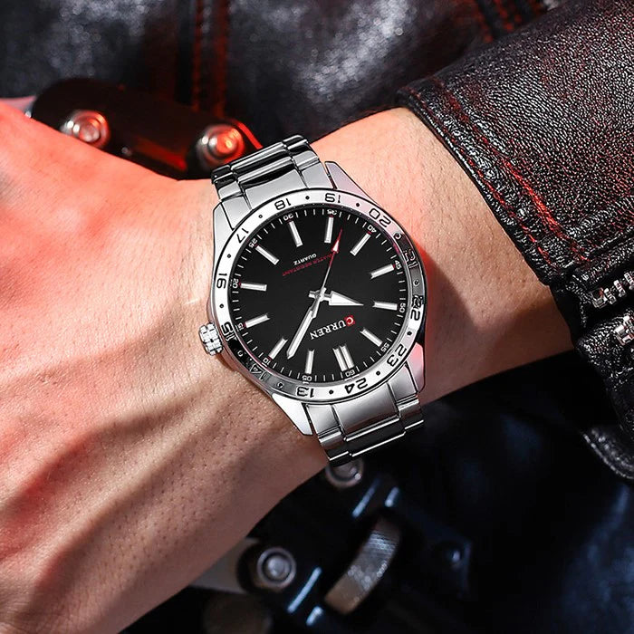 Unisex Ρολόι - Curren M8452 Silver Black