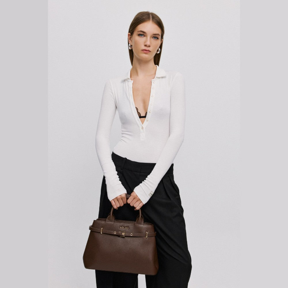ΓΥΝΑΙΚΕΙΑ ΤΣΑΝΤΑ NOLAH - VELINIA CHOCOLATE BROWN