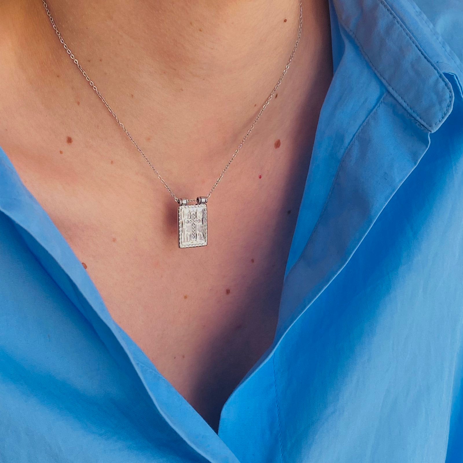 Ατσάλινο Κολιέ Κωνσταντινάτο - Toro Necklace (χρυσό, ασημί)