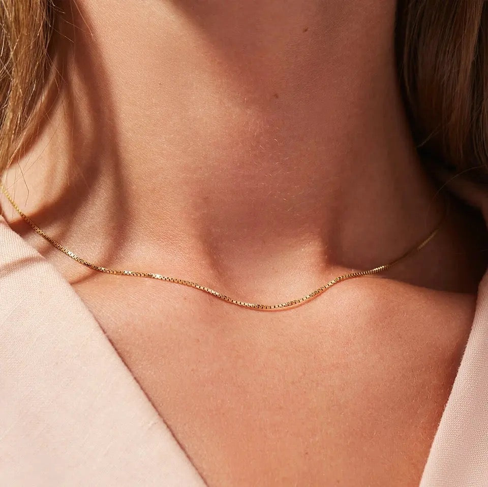 Ατσάλινη Αλυσίδα Λαιμού (unisex) - Alicia Chain (χρυσό, ασημί)