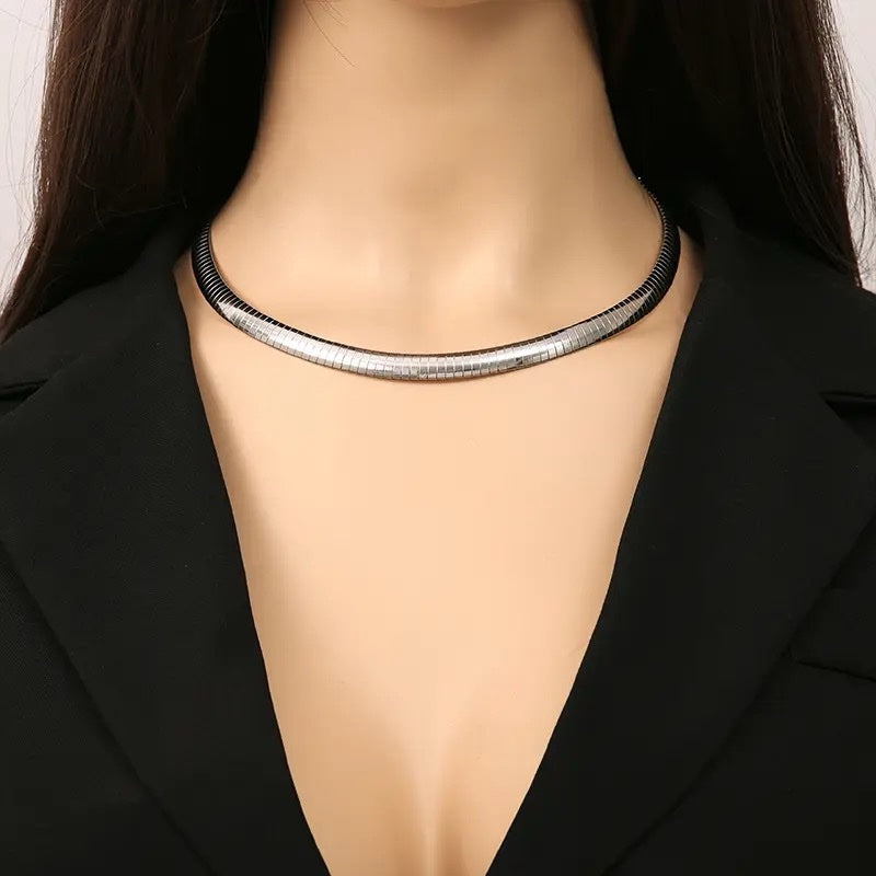Γυναικείο Κολιέ Τσόκερ - Witel Medium Chocker (χρυσό, ασημί)