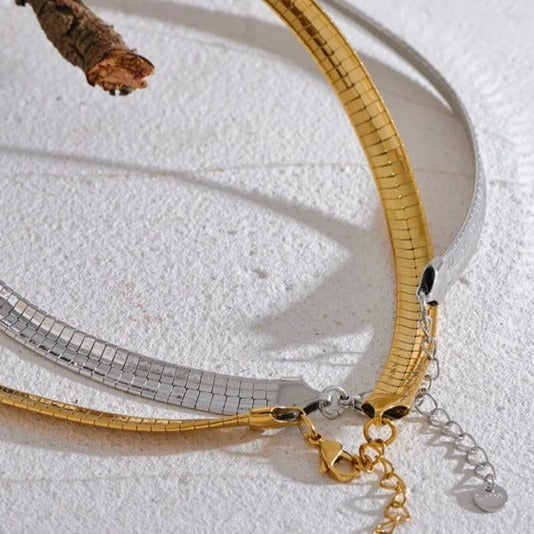 Γυναικείο Κολιέ Τσόκερ - Witel Medium Chocker (χρυσό, ασημί)