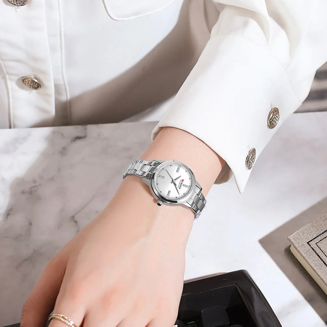 Γυναικείο Ρολόι - Curren C9094L Silver White