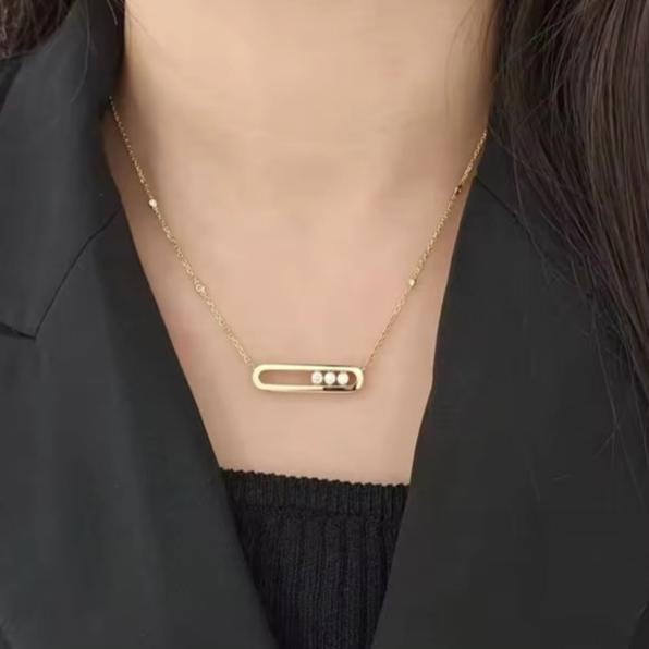 Γυναικείο Ατσάλινο Κολιέ - Garry Necklace( χρυσό, ασημί)