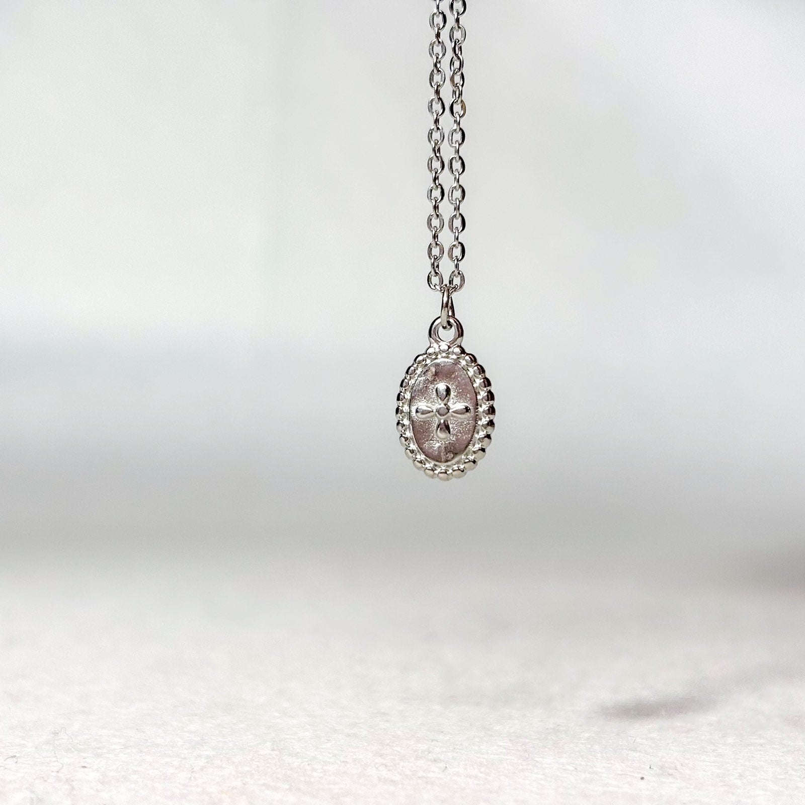 Ατσάλινο Κολιέ Με Σταυρό - Little Crossy Necklace (χρυσό, ασημί)