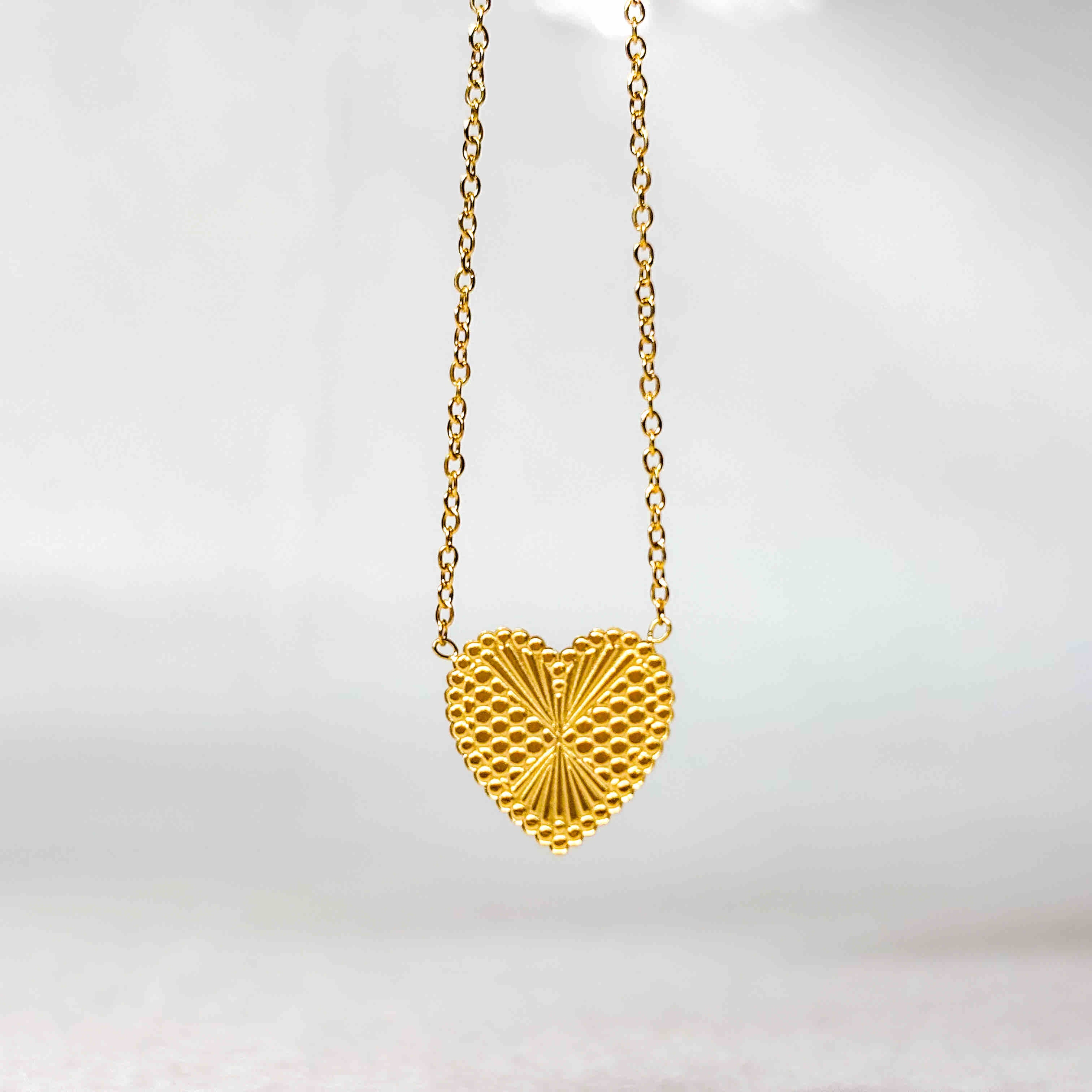 Γυναικείο Ατσάλινο Κολιέ Με Καρδιά - Secret Love Necklace ( χρυσό, ασημί)