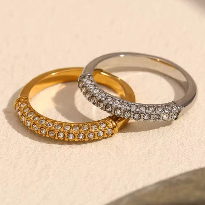 Γυναικείο Ατσάλινο Δαχτυλίδι - Molga Ring ( χρυσό, ασημί)