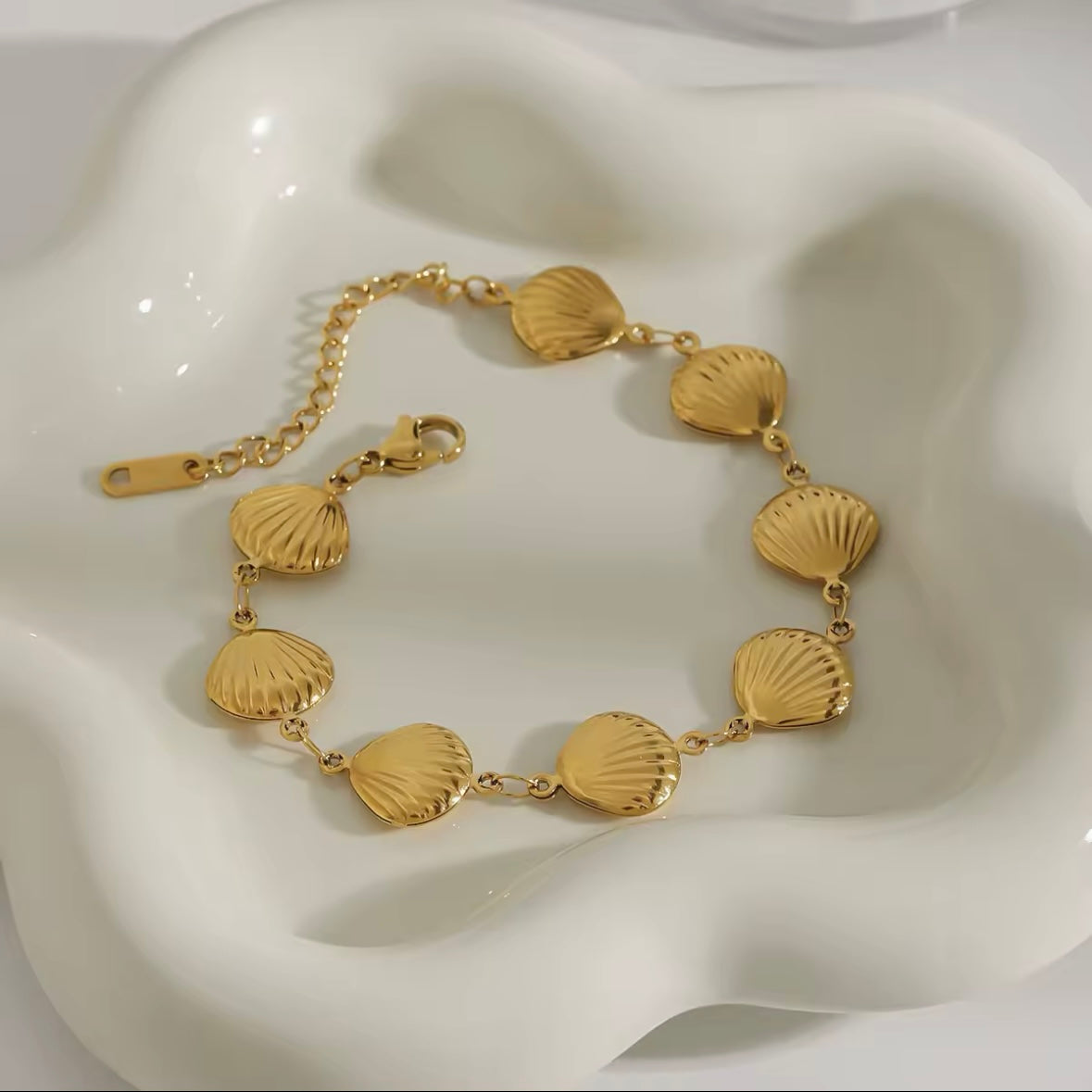 Ατσάλινο Γυναικείο Βραχιόλι - Ammos Bracelet (ασημί, χρυσό)
