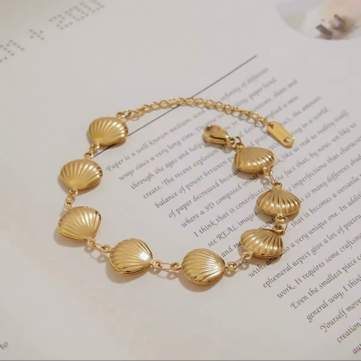 Ατσάλινο Γυναικείο Βραχιόλι - Ammos Bracelet (ασημί, χρυσό)