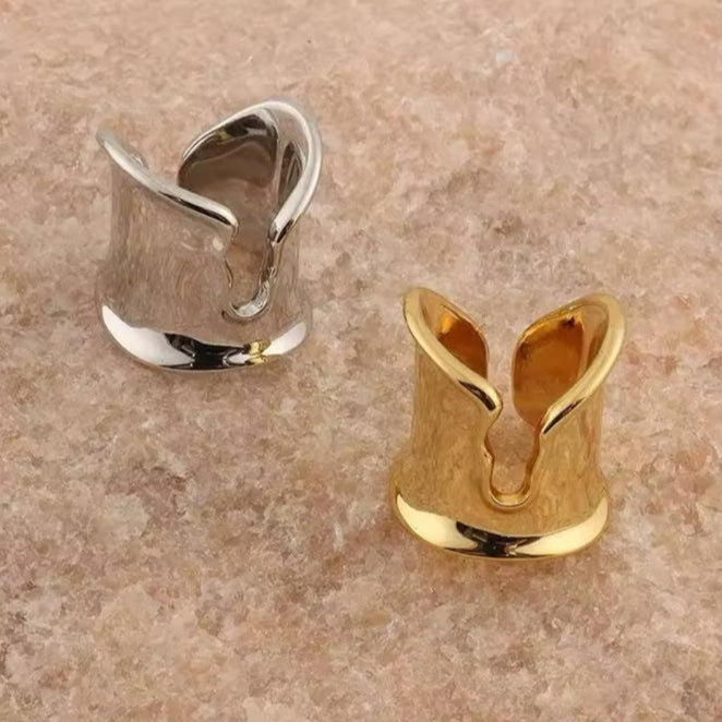 Γυναικείο Ατσάλινο Δαχτυλίδι - Chama Ring ( χρυσό, ασημί)