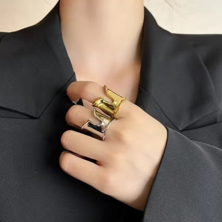 Γυναικείο Ατσάλινο Δαχτυλίδι - Chama Ring ( χρυσό, ασημί)