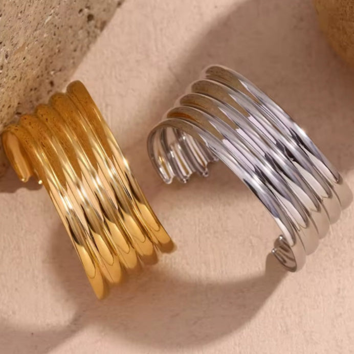 Ατσάλινο Γυναικείο Βραχιόλι - Besni Bracelet (χρυσό, ασημί)