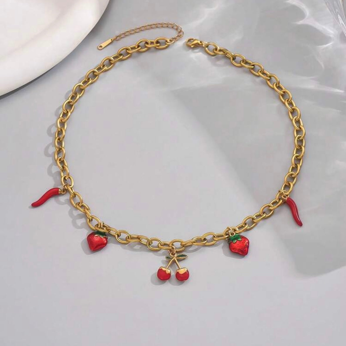 Ατσάλινο Κολιέ - Summer Fruit Necklace