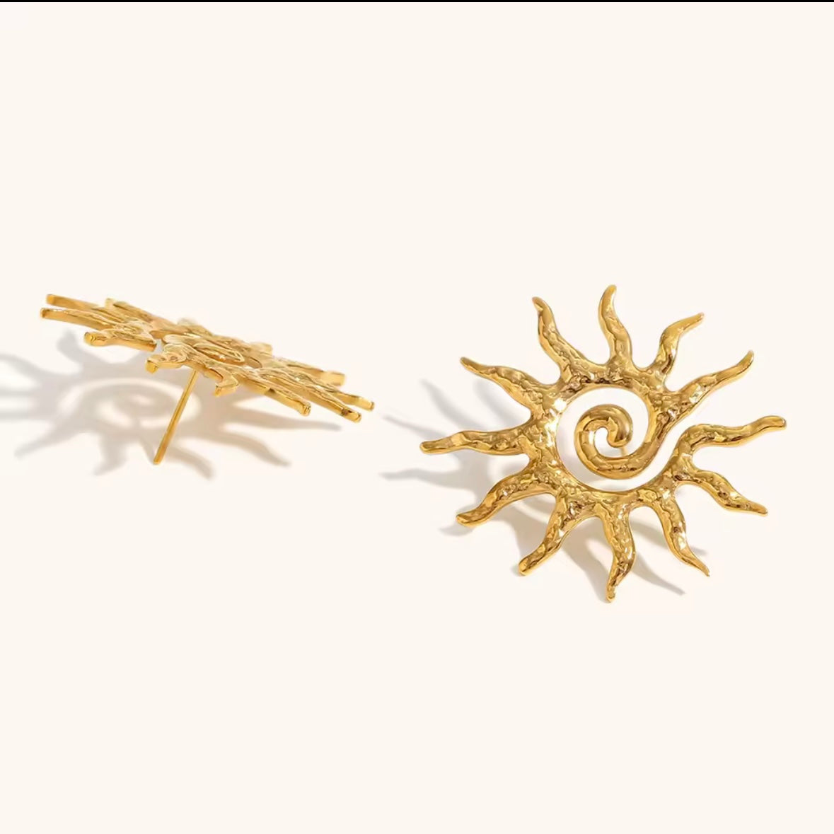 Ατσάλινα Γυναικεία Σκουλαρίκια - Sunny Earrings (χρυσό, ασημί)