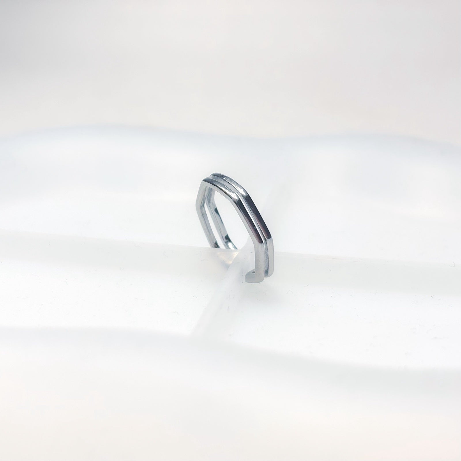 Γυναικείο Ατσάλινο Σεβαλιέ Δαχτυλίδι - Koca Ring
