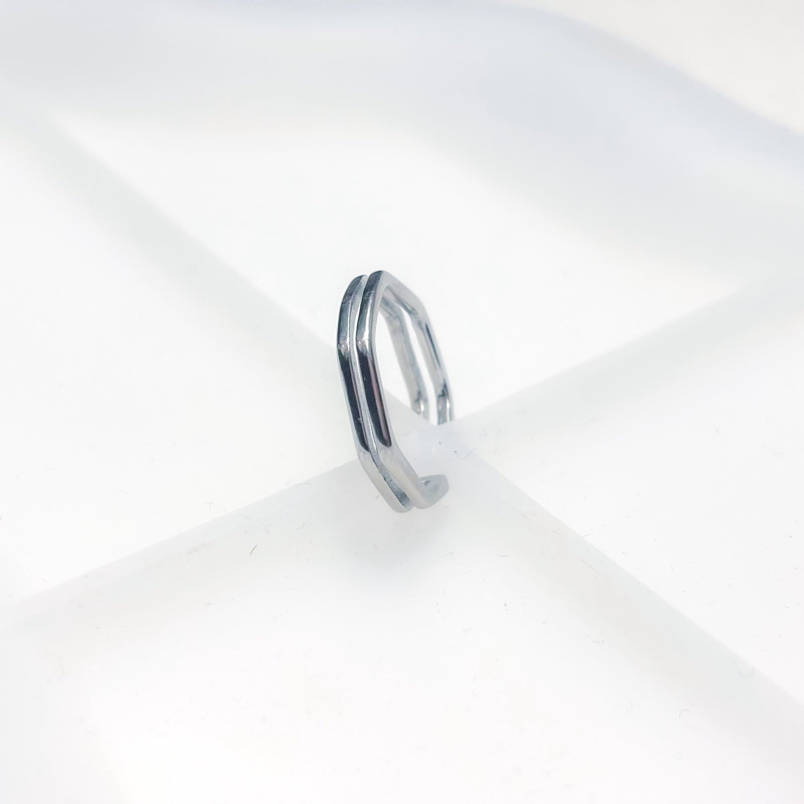 Γυναικείο Ατσάλινο Σεβαλιέ Δαχτυλίδι - Koca Ring
