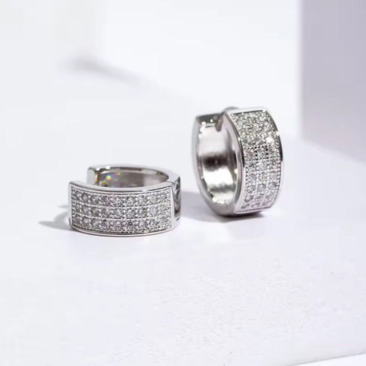 Γυναικεία Ατσάλινα Σκουλαρίκια Κρίκοι - Driss Earrings (χρυσό, ασημί)