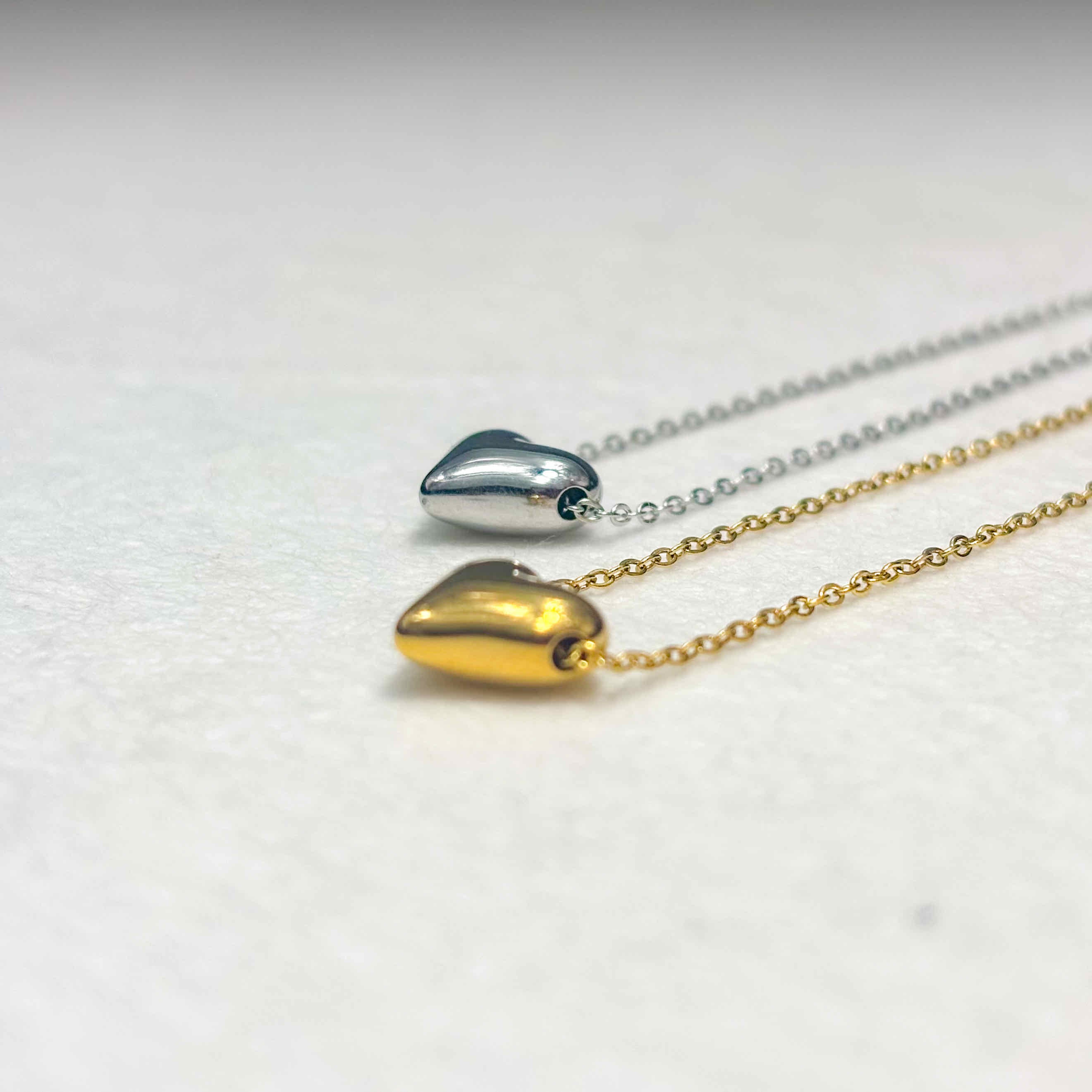 Γυναικείο Ατσάλινο Κολιέ Με Καρδιά - Shirbin Necklace (χρυσό, ασημί)