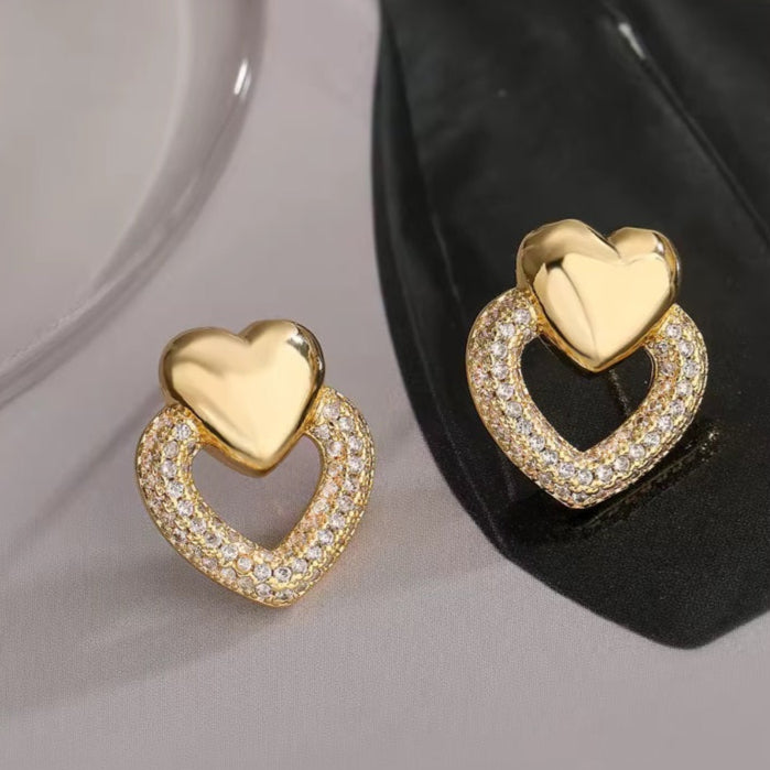 Γυναικεία Ατσάλινα Σκουλαρίκια - Ballia Earrings ( χρυσό, ασημί)