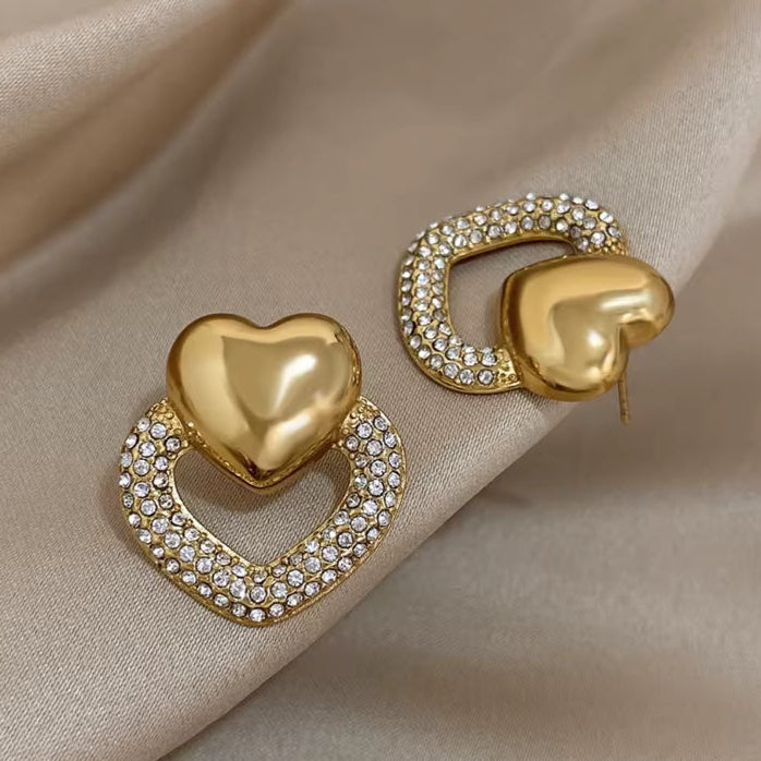 Γυναικεία Ατσάλινα Σκουλαρίκια - Ballia Earrings ( χρυσό, ασημί)