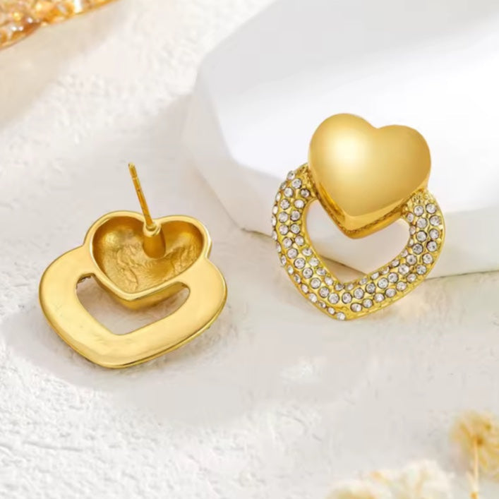 Γυναικεία Ατσάλινα Σκουλαρίκια - Ballia Earrings ( χρυσό, ασημί)