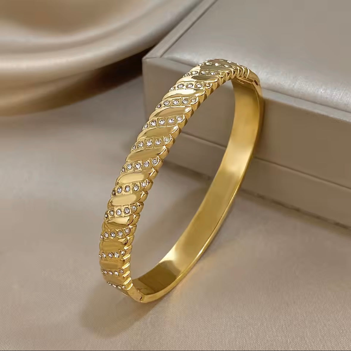Ατσάλινο Γυναικείο Βραχιόλι - Bogra Bracelet (χρυσό, ασημί)