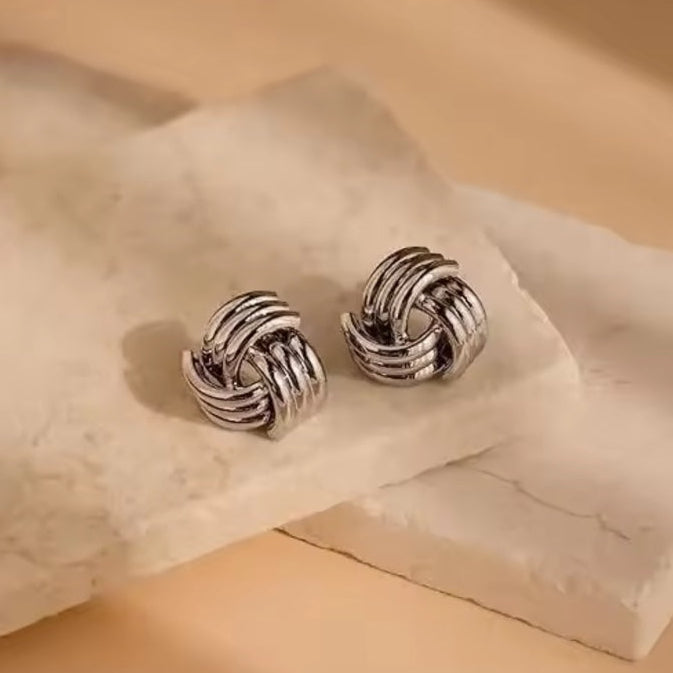 Γυναικεία Ατσάλινα Σκουλαρίκια - Nazira Earrings ( χρυσό, ασημί)