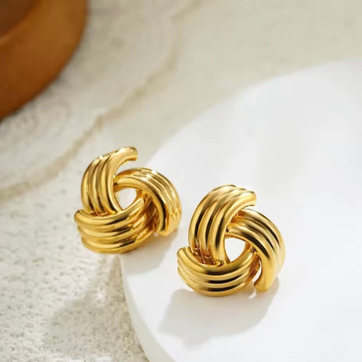 Γυναικεία Ατσάλινα Σκουλαρίκια - Nazira Earrings ( χρυσό, ασημί)