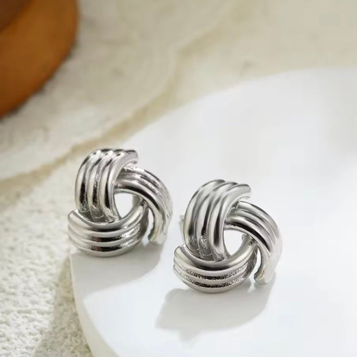 Γυναικεία Ατσάλινα Σκουλαρίκια - Nazira Earrings ( χρυσό, ασημί)