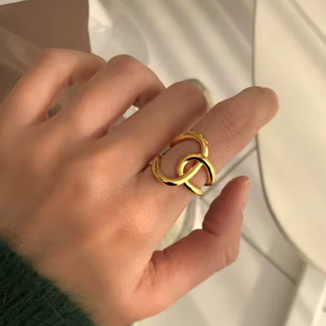 Γυναικείο Ατσάλινο Δαχτυλίδι - Lasio Ring (χρυσό, ασημί)