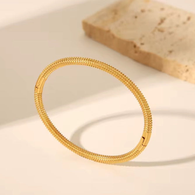 Ατσάλινο Γυναικείο Βραχιόλι - Baku Bracelet (χρυσό, ασημί)