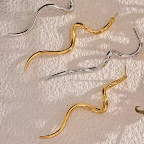 Γυναικεία Ατσάλινα Σκουλαρίκια - Toliati Earrings ( χρυσό, ασημί)
