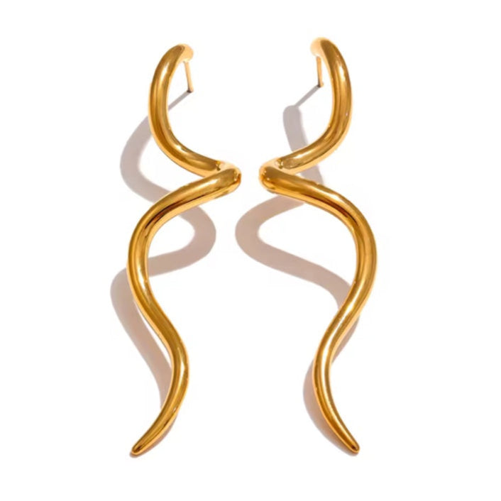 Γυναικεία Ατσάλινα Σκουλαρίκια - Toliati Earrings ( χρυσό, ασημί)