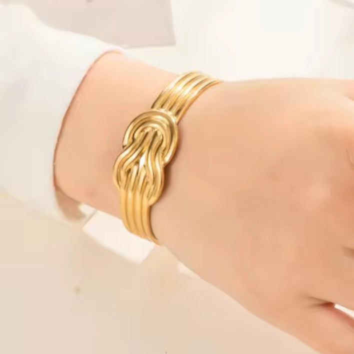 Ατσάλινο Γυναικείο Βραχιόλι - Mutsu Bracelet (χρυσό, ασημί)