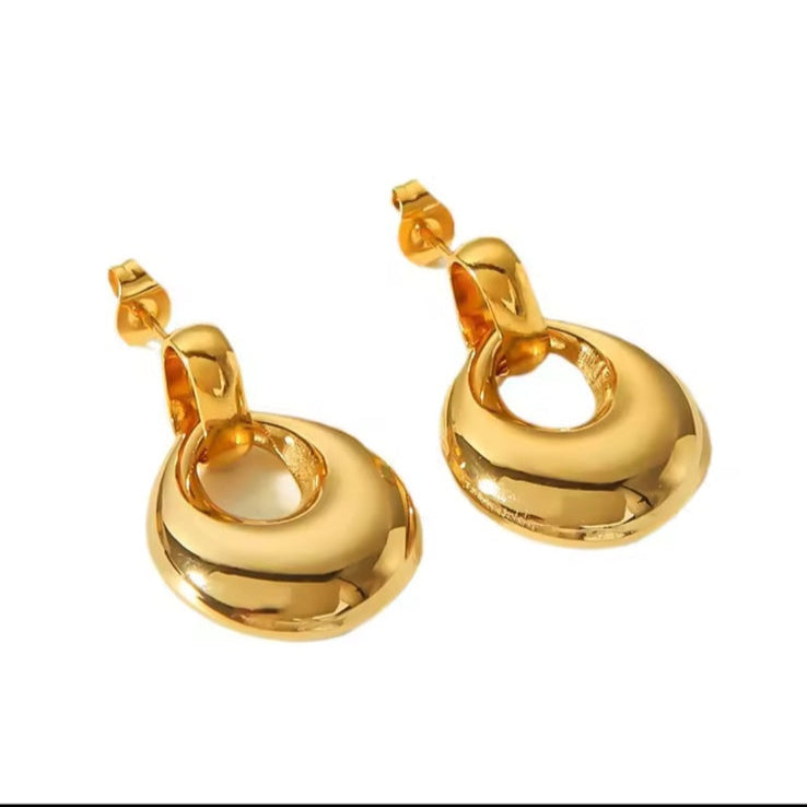 Γυναικεία Ατσάλινα Σκουλαρίκια - Nayoro Earrings ( χρυσό, ασημί)