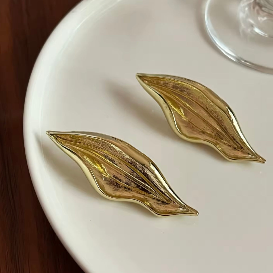 Γυναικεία Ατσάλινα Σκουλαρίκια - Rebun Earrings ( χρυσό, ασημί)