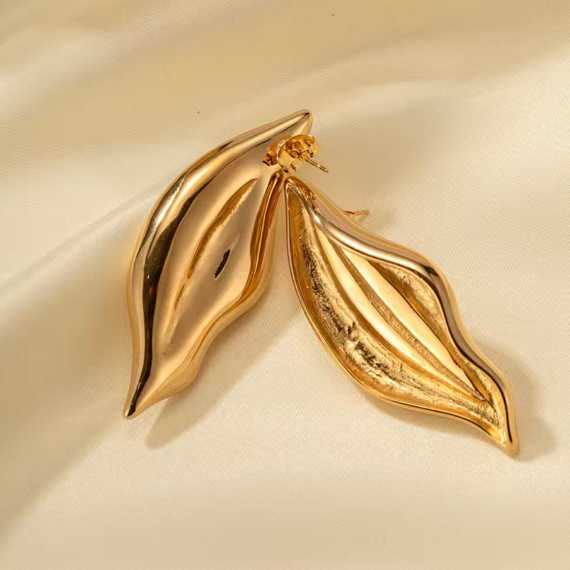 Γυναικεία Ατσάλινα Σκουλαρίκια - Rebun Earrings ( χρυσό, ασημί)
