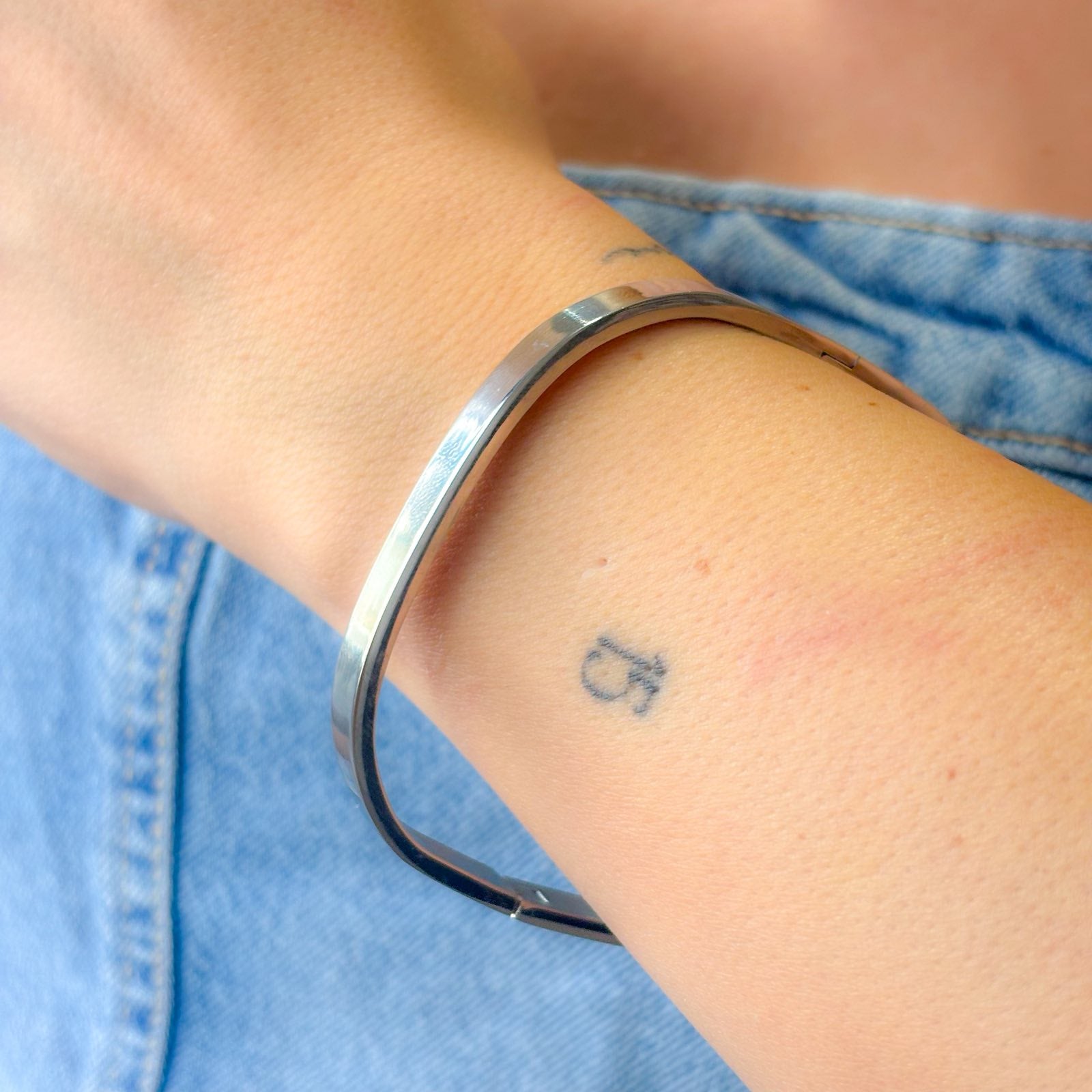 Ατσάλινο Γυναικείο Βραχιόλι - Aruba Big Bracelet (χρυσό, ασημί)