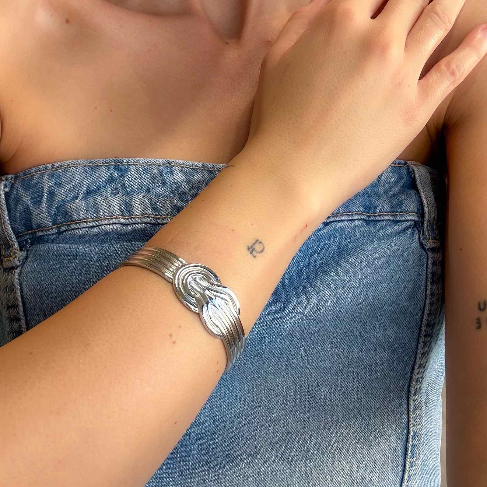 Ατσάλινο Γυναικείο Βραχιόλι - Mutsu Bracelet (χρυσό, ασημί)