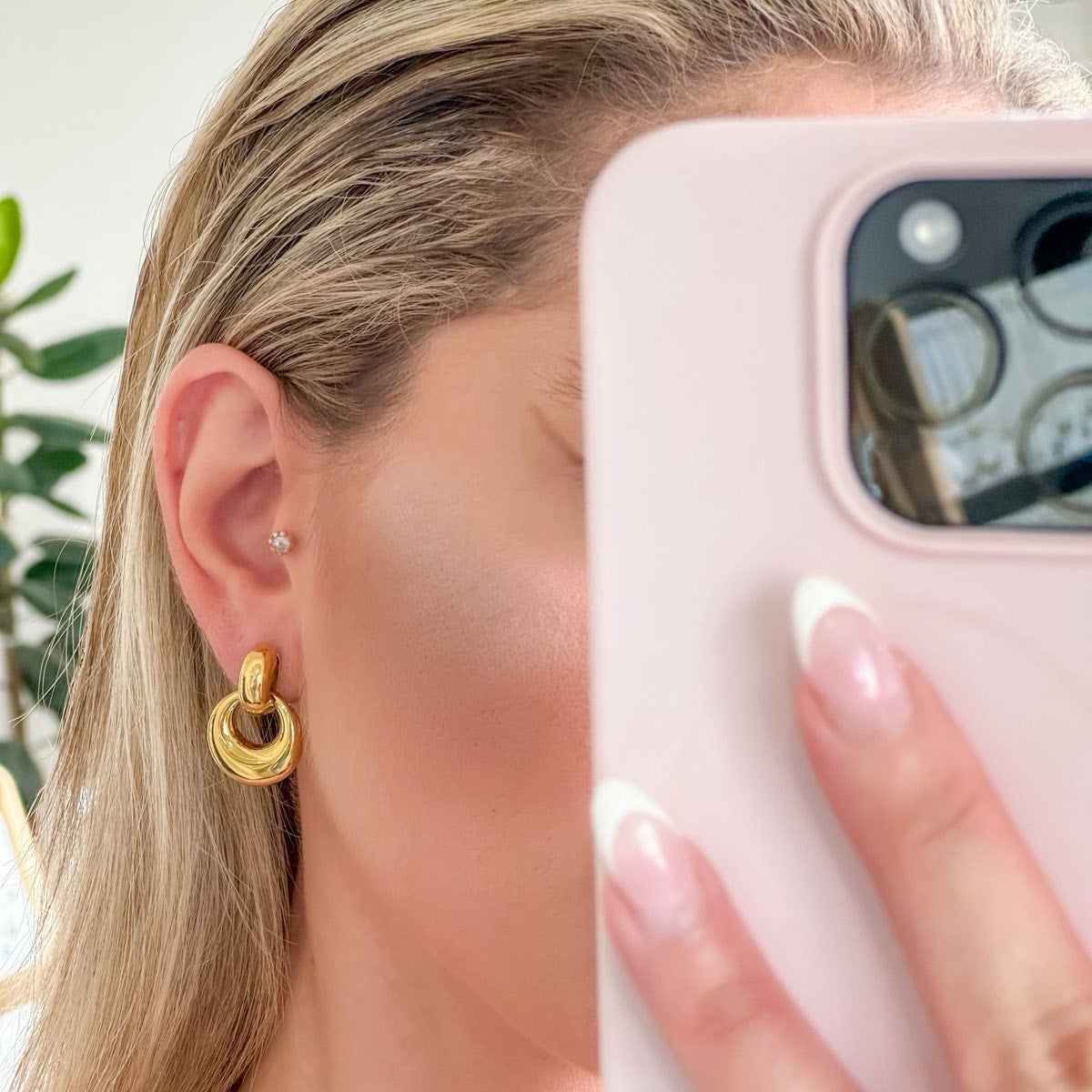 Γυναικεία Ατσάλινα Σκουλαρίκια - Nayoro Earrings ( χρυσό, ασημί)