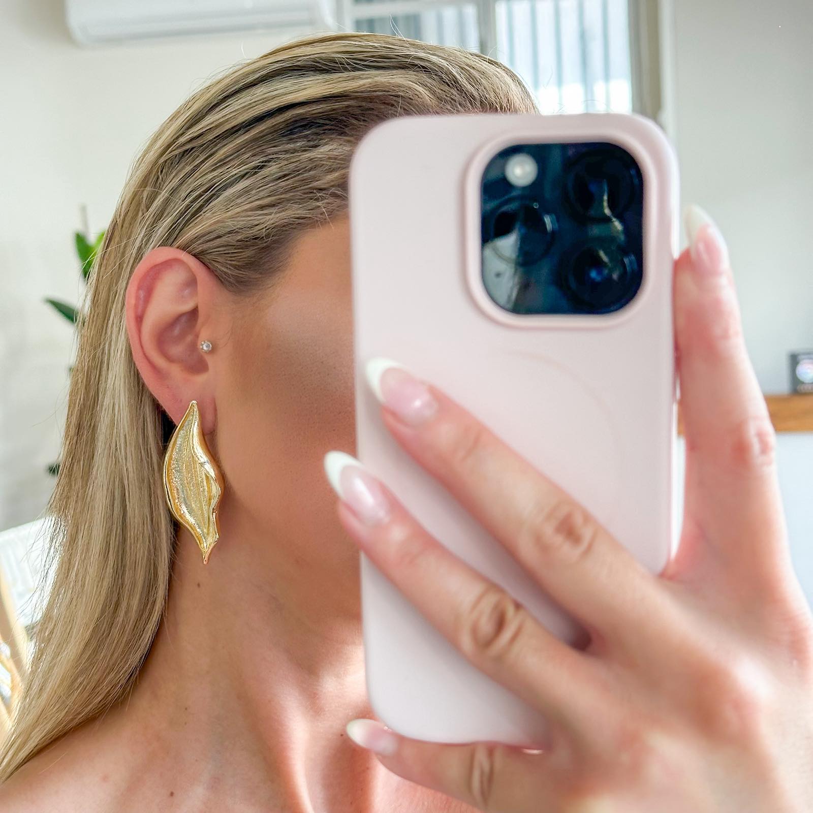 Γυναικεία Ατσάλινα Σκουλαρίκια - Rebun Earrings ( χρυσό, ασημί)