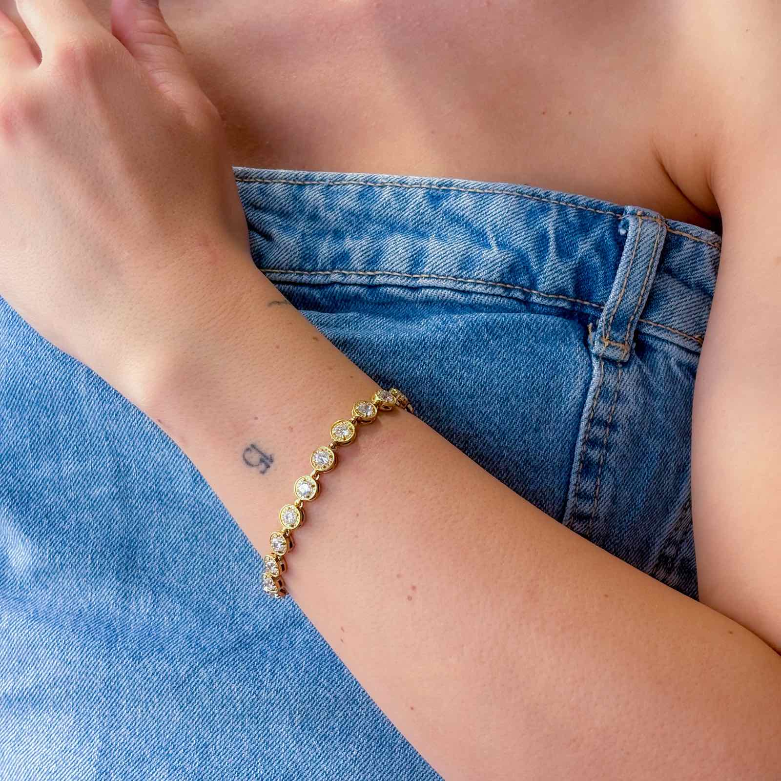 Ατσάλινο Γυναικείο Βραχιόλι - Nayba Bracelet (χρυσό, ασημί)