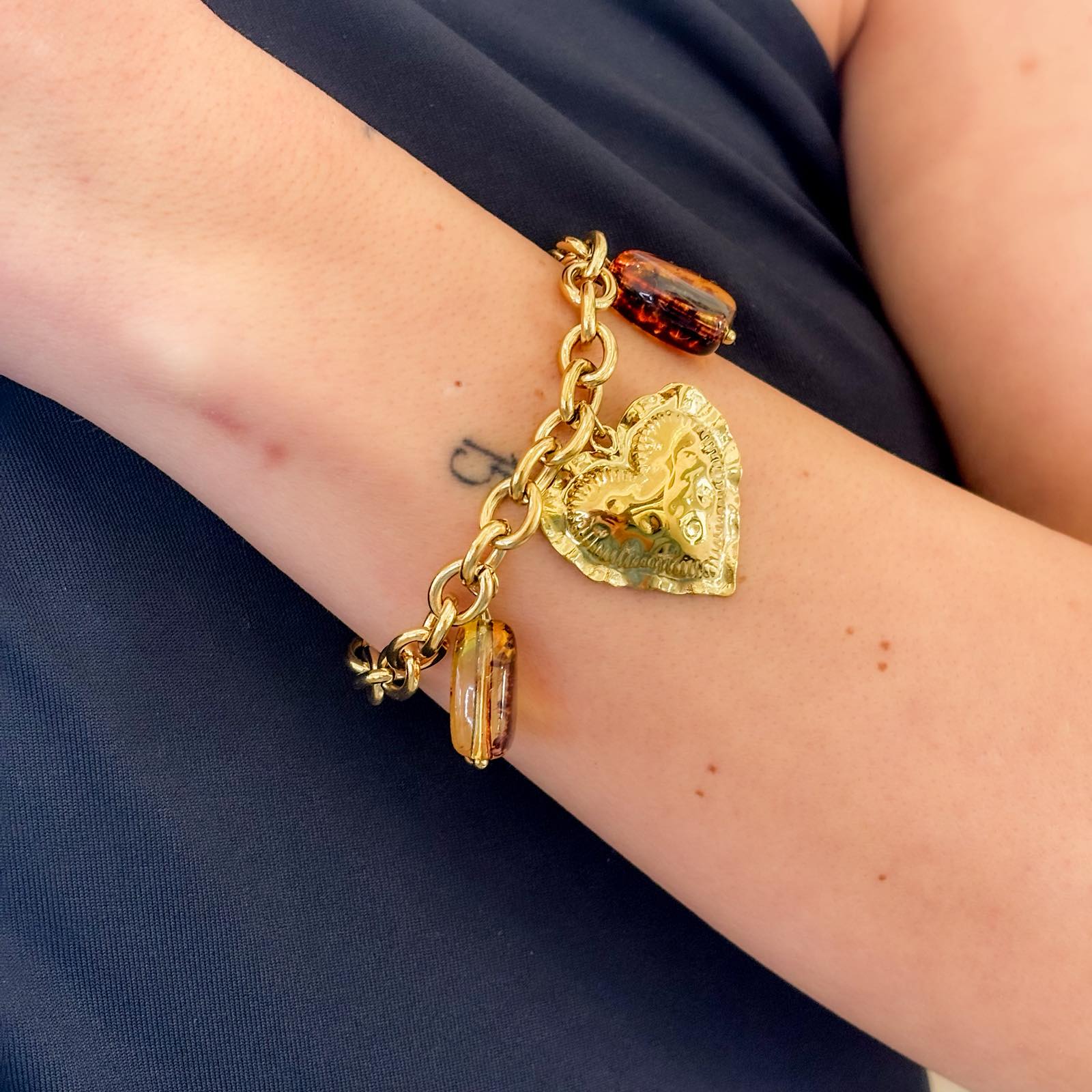Γυναικείο Ατσάλινο  Βραχιόλι Με Καρδιά - Cusco Bracelet
