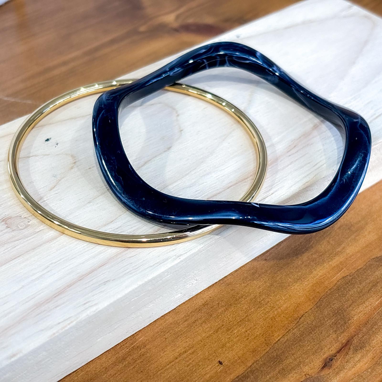 Σετ  Γυναικεία Ατσάλινα  Βραχιόλια - La Paz Bracelets (μαύρο, καφέ)