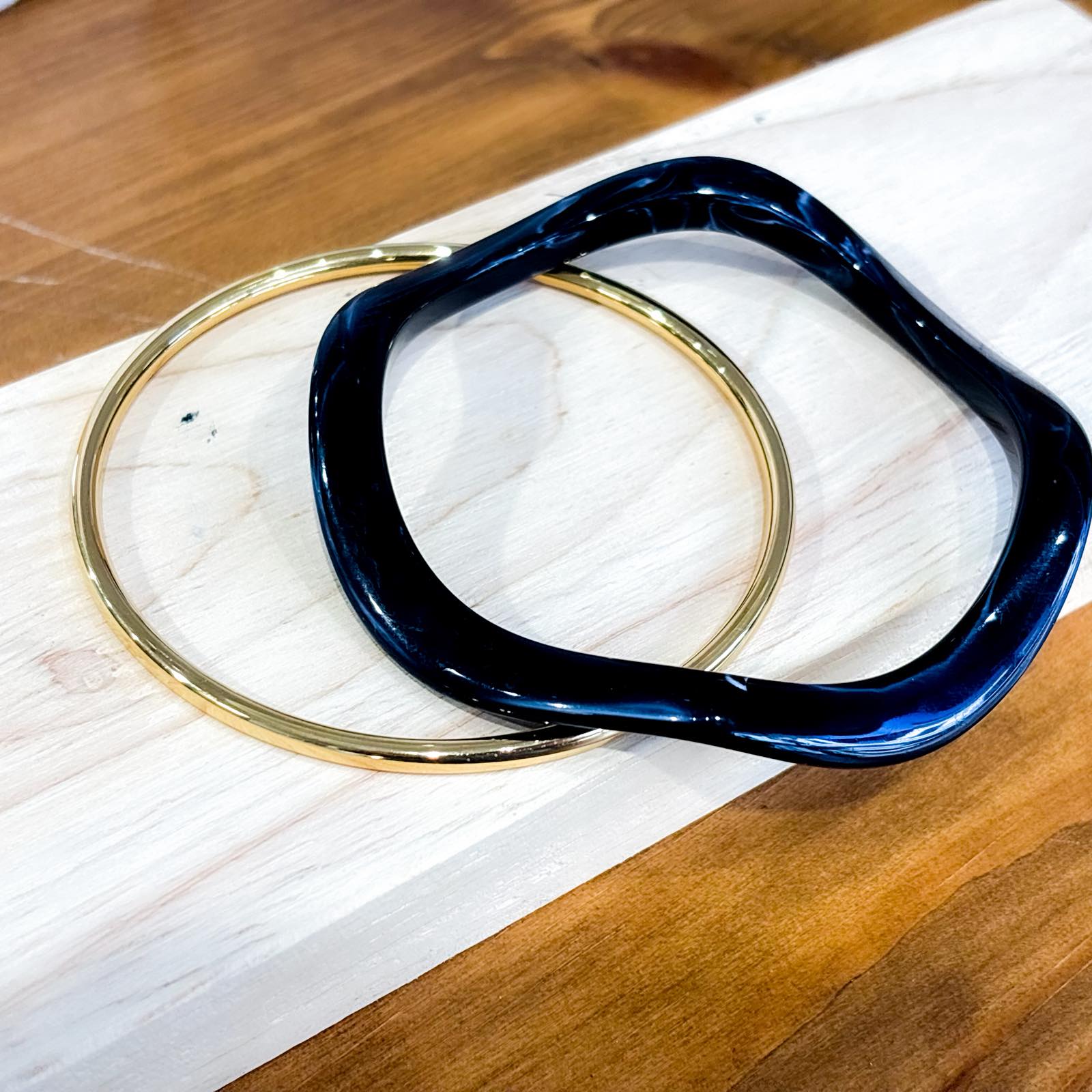 Σετ  Γυναικεία Ατσάλινα  Βραχιόλια - La Paz Bracelets (μαύρο, καφέ)