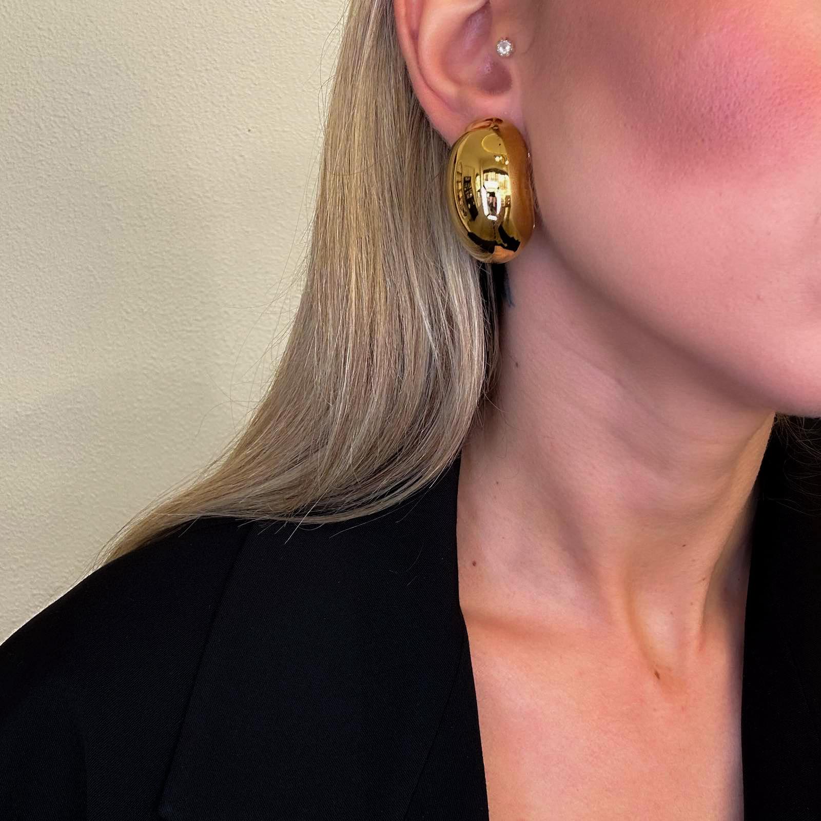 Γυναικεία Ατσάλινα Σκουλαρίκια - Chave Earrings (χρυσό, ασημί)