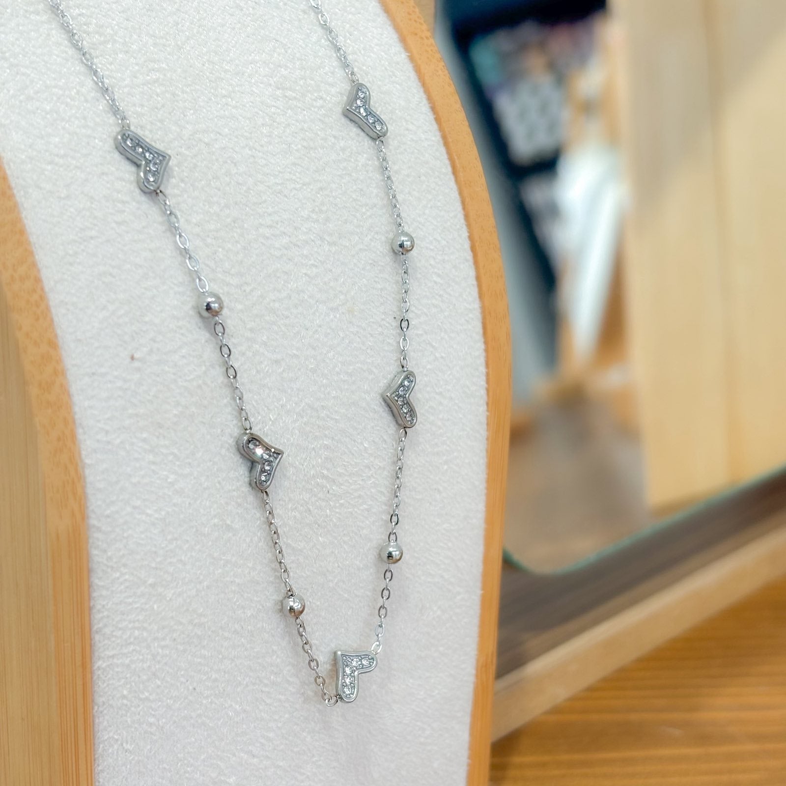 Ατσάλινο Κολιέ Με Καρδιά - Grena Heart Necklace ( χρυσό, ασημί)